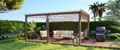 Pergola Staining
