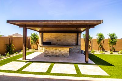 Modern Pergola Staining